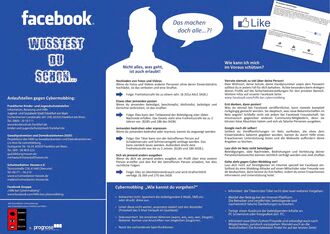 Stundenplan Rückseite Mobbing bei Facebook